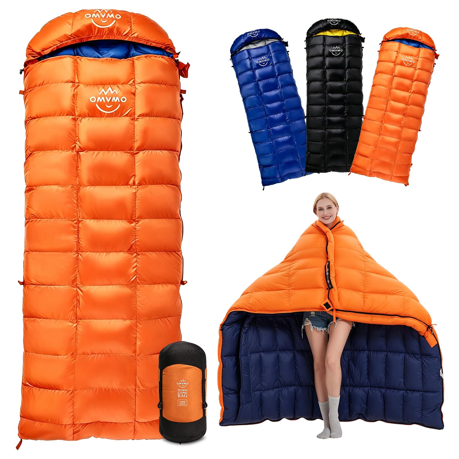 0 20 Degrees F Down Sleeping Bag for Adults,4 Season Cold Weather Rectangle Wearable Down Sleeping Bag for Camping Hiking,Can be Used as Blanket Quilt or Cloak,with Mesh Sack Buckle Strap — 0 20 Degrees F Down Sleeping Bag for Adults,4 Season Cold Weather Rectangle Wearable Down Sleeping Bag for Camping Hiking,Can be Used as Blanket Quilt or Cloak,with Mesh Sack Buckle Strap