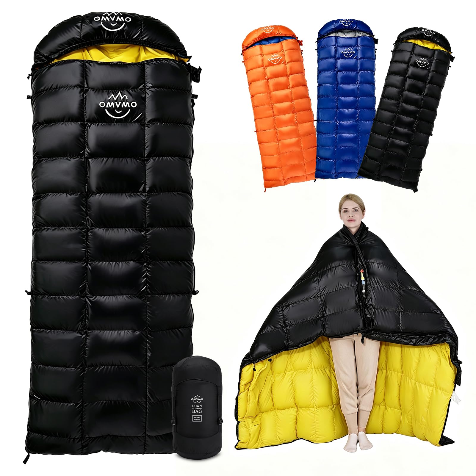 0 20 Degrees F Down Sleeping Bag for Adults — 0 20 Degrees F Down Sleeping Bag for Adults