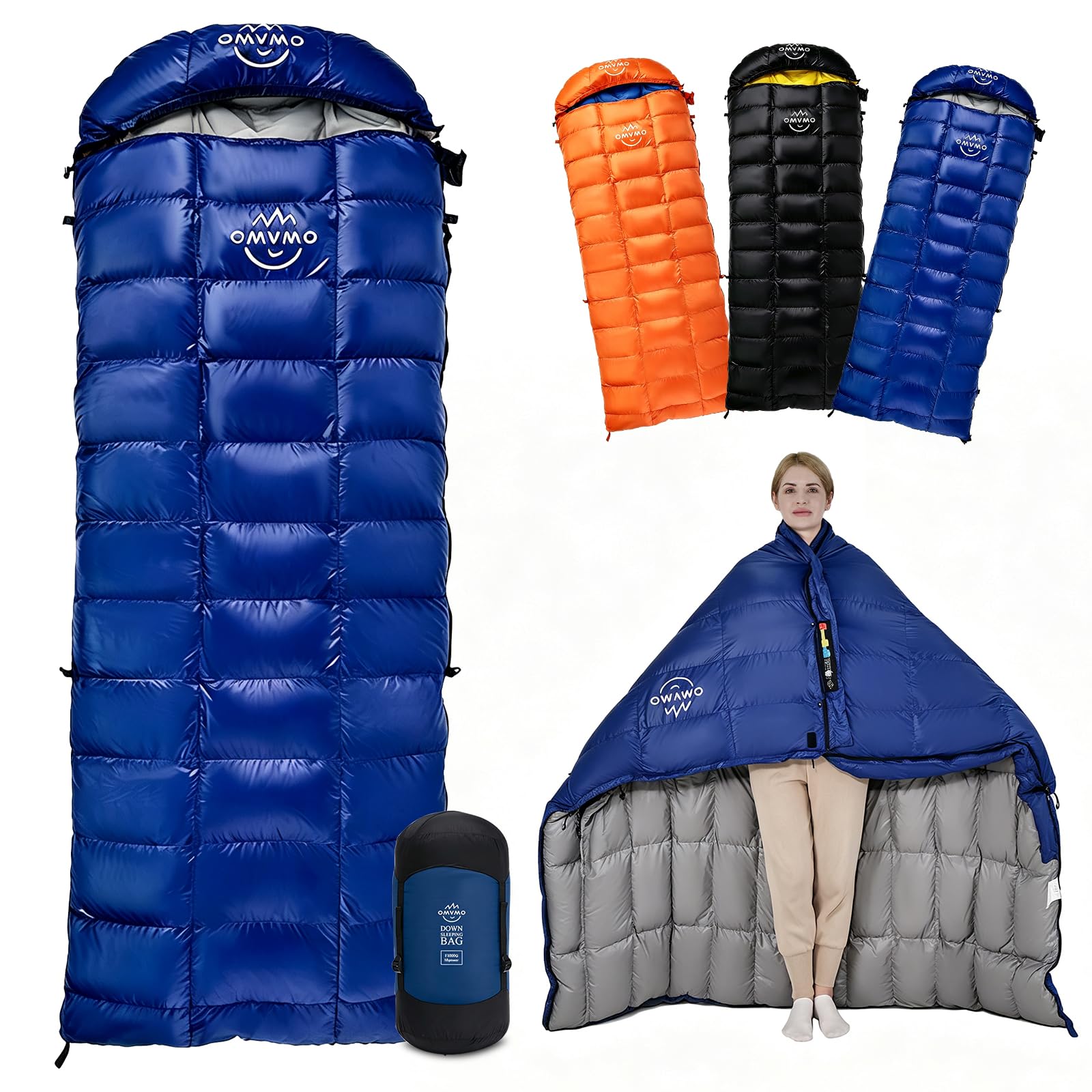 0 20 Degrees F Down Sleeping Bag for Adults,4 Season Cold Weather Rectangle Wearable Down Sleeping Bag for Camping Hiking,Can be Used as Blanket Quilt or Cloak,with Mesh Sack Buckle Strap — 0 20 Degrees F Down Sleeping Bag for Adults,4 Season Cold Weather Rectangle Wearable Down Sleeping Bag for Camping Hiking,Can be Used as Blanket Quilt or Cloak,with Mesh Sack Buckle Strap